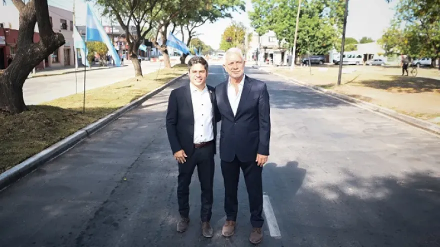 La Plata: Axel Kicillof y Julio Alak recorrieron las obras de la avenida 60