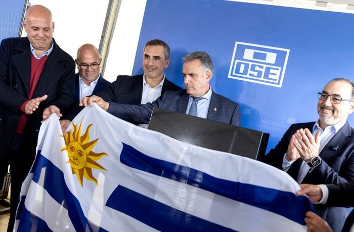 OSE colocó la piedra fundamental de la nueva planta potabilizadora