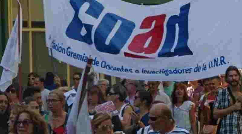 Docentes UNR realizarán este miércoles un ruidazo en defensa de la “Educación Pública”