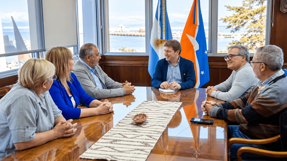 Melella recibió a dirigentes de la CGT nacional para analizar la situación económica y laboral de la provincia