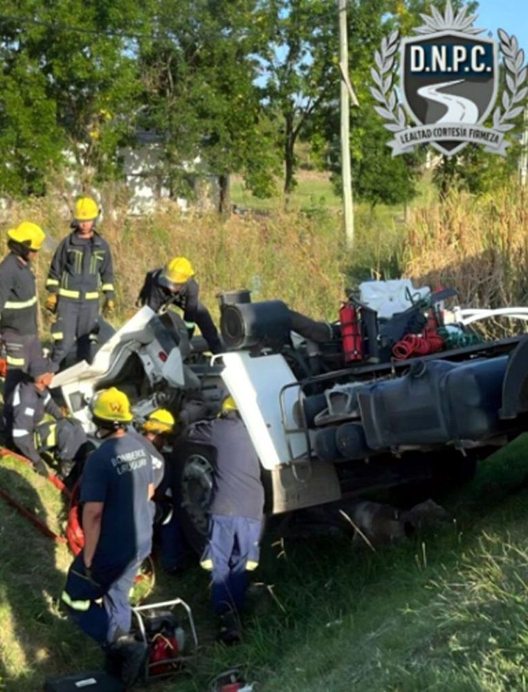 Choque en ruta 5 con camionero que falleció atrapado en la cabina