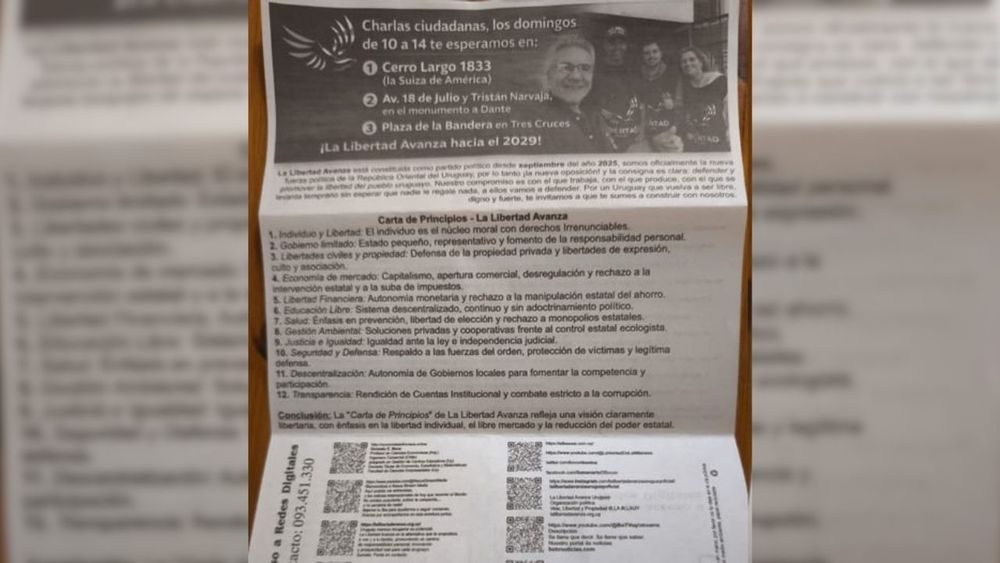 La Libertad Avanza Uruguay ya está en campaña electoral para 2029