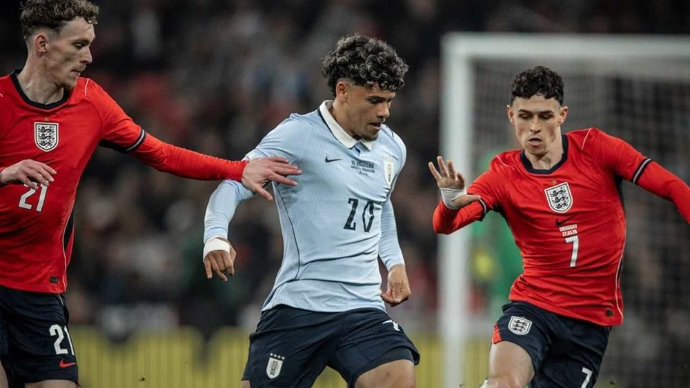 Uruguay – Inglaterra: La Celeste empata 1-1 con un gol de penal de Fede Valverde