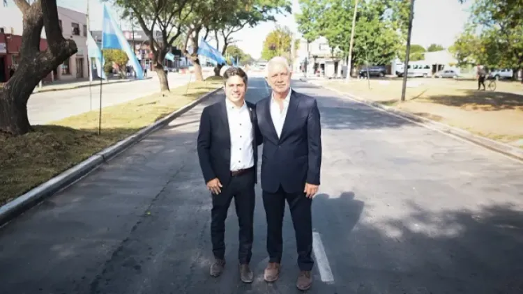 La Plata: Axel Kicillof y Julio Alak recorrieron las obras de la avenida 60