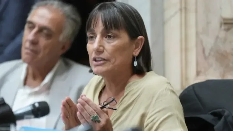 Romina Del Plá y el paro docente: “El salario mínimo es de un tercio de la
canasta básica"