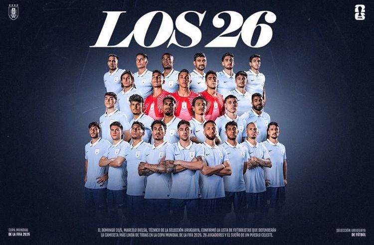 Bielsa confirma los 26 jugadores de Uruguay para el Mundial 2026 con un video bien charrúa