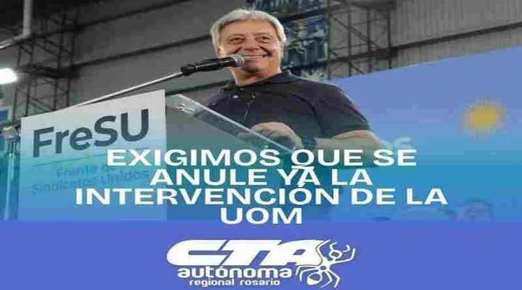CTA Autónoma Rosario le brindó un fuerte respaldo a la UOM