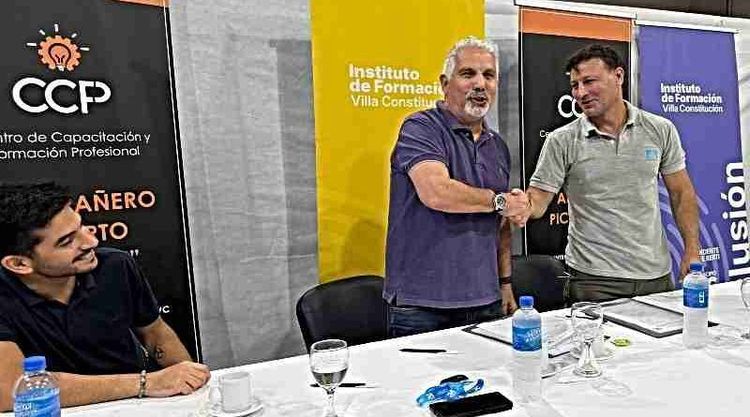 El Municipio de Villa Constitución y la UOM firmaron un convenio de colaboración para fortalecer la formación laboral