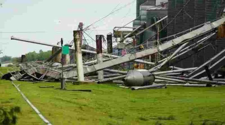 Un tornado causó estragos en el sur de Santa Fe y dejó a la localidad de Bombal sin luz
