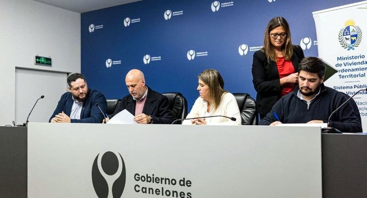 Canelones firmó convenio con MVOT para dar continuidad al trabajo en conjunto