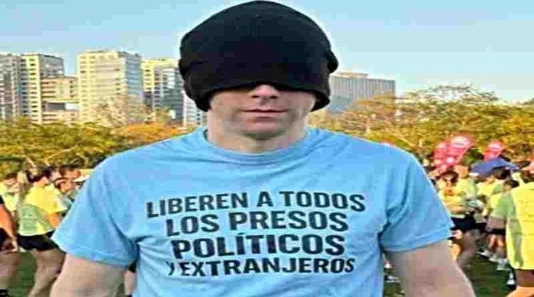 Nahuel Gallo pidió por los presos políticos en Venezuela tras correr en Buenos Aires