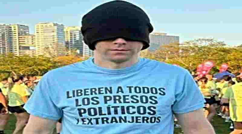 Nahuel Gallo pidió por los presos políticos en Venezuela tras correr en Buenos Aires