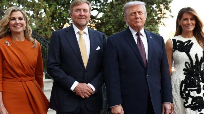 Los reyes de Países Bajos se alojan en la Casa Blanca de Donald Trump y provocan fuertes críticas en su país