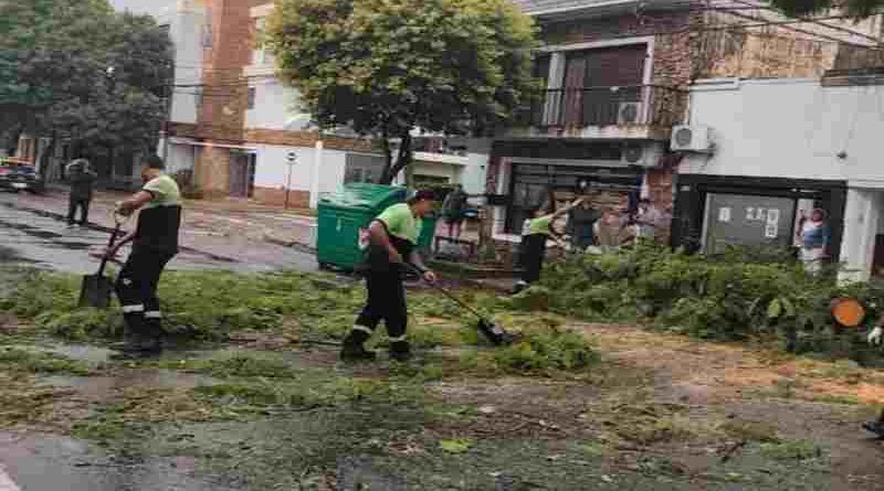 Tormenta sobre Rosario: se registraron ráfagas de hasta 83 km/h y más de 40 mm de lluvia