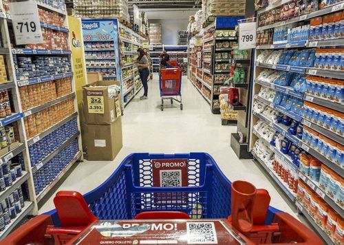 Cayeron las ventas en supermercados, mayoristas y shoppings