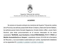 El STJ frenó un amparo contra la Caja Previsional